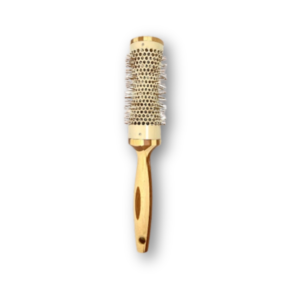 Round bamboo hairbrush diameter 42
