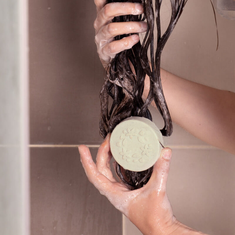 Solid Shampoo Normal hair White & Green clay