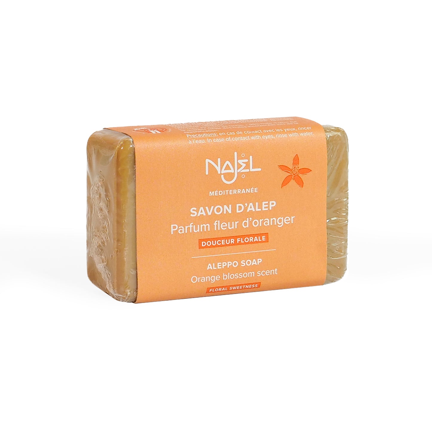 Aleppo soap with organic orange blossom