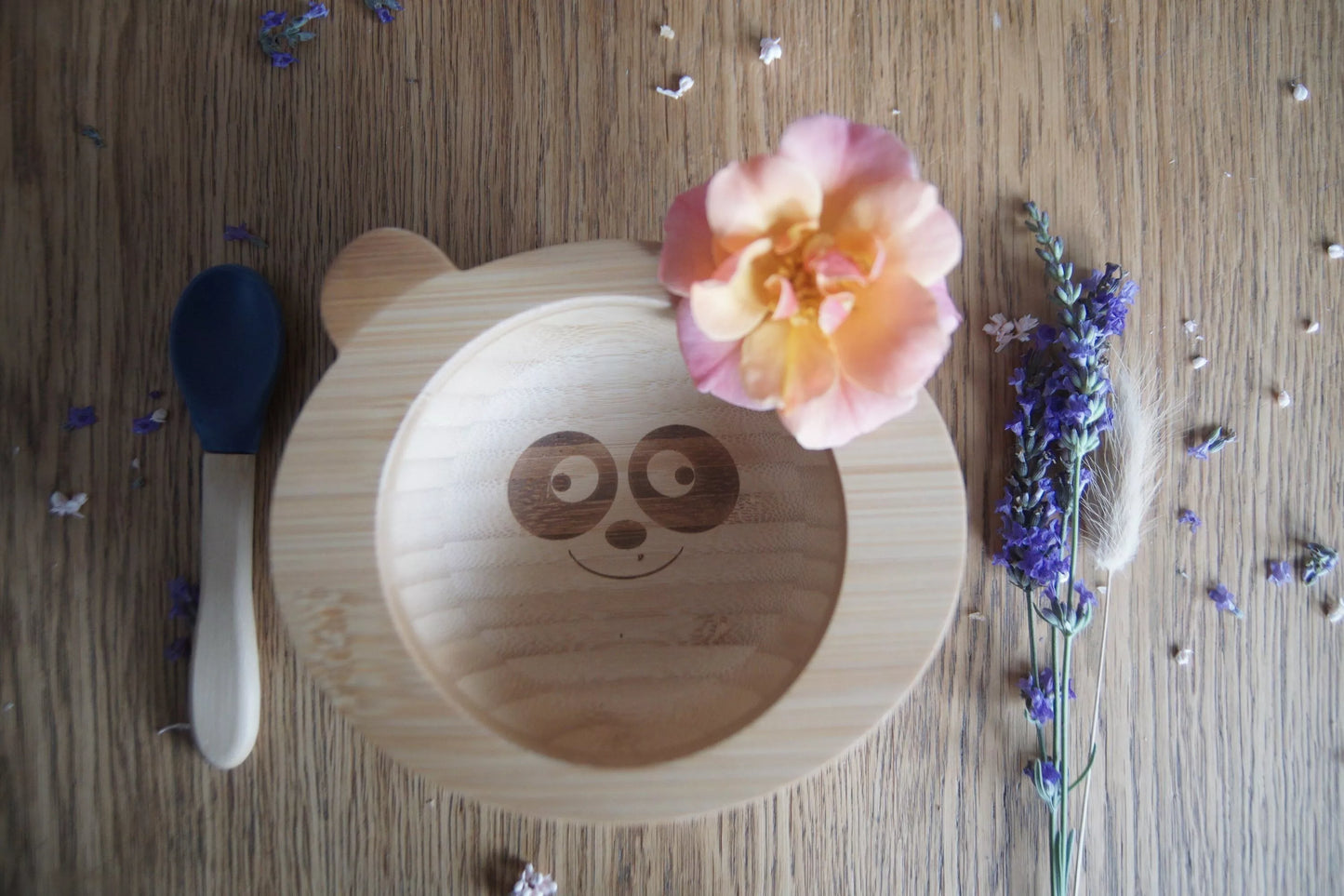 Baby Panda Meal set (Bowl + Spoon) - Navy Blue