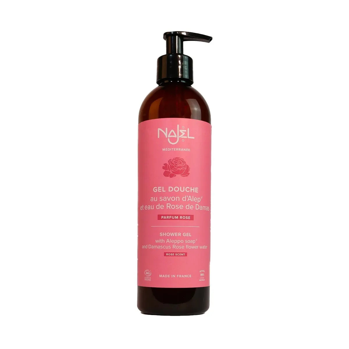 Rose scented shower gel | Liquid Aleppo soap
