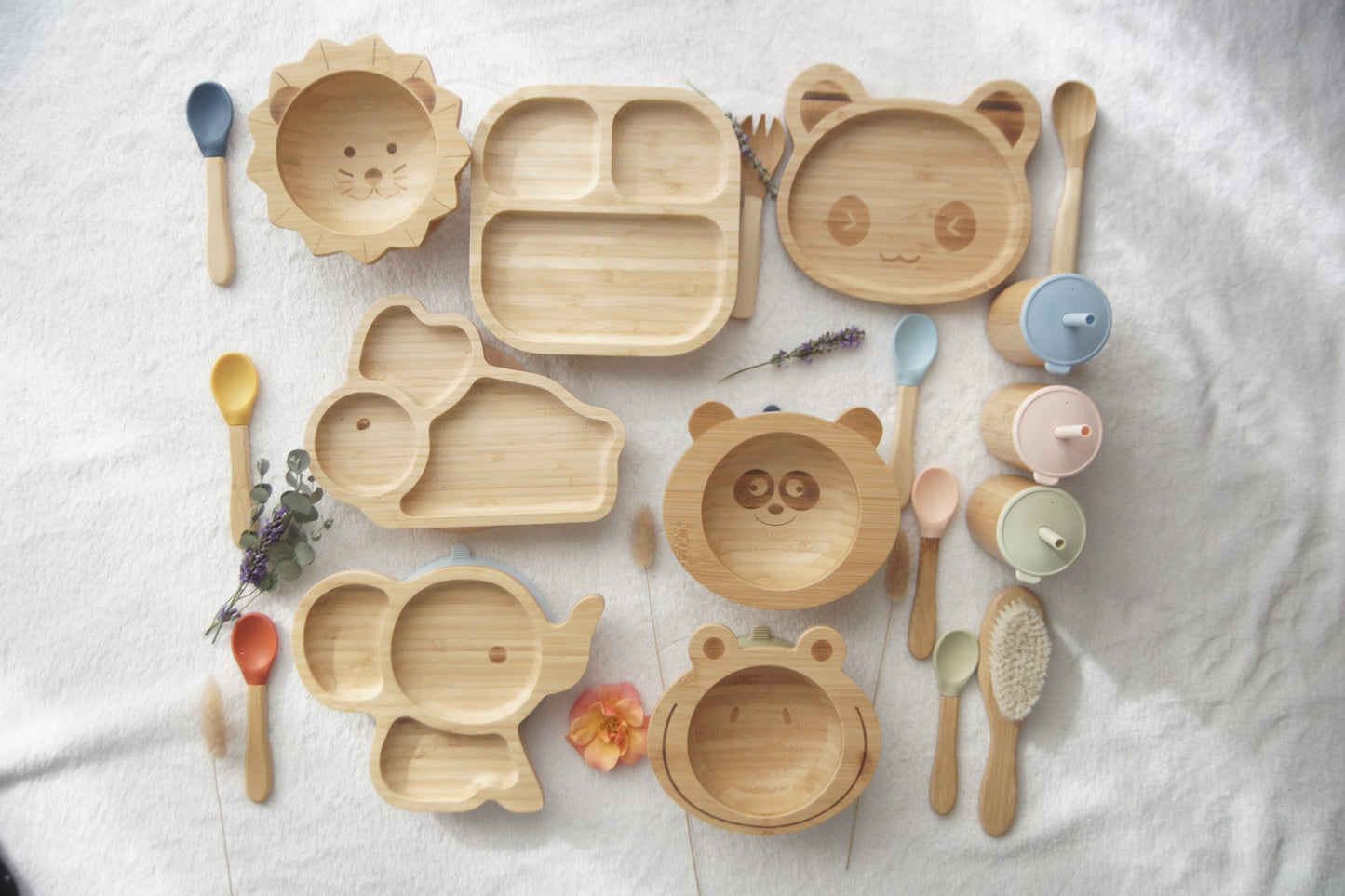 Baby Frog Meal set (Bowl + Spoon) - Pastel Green