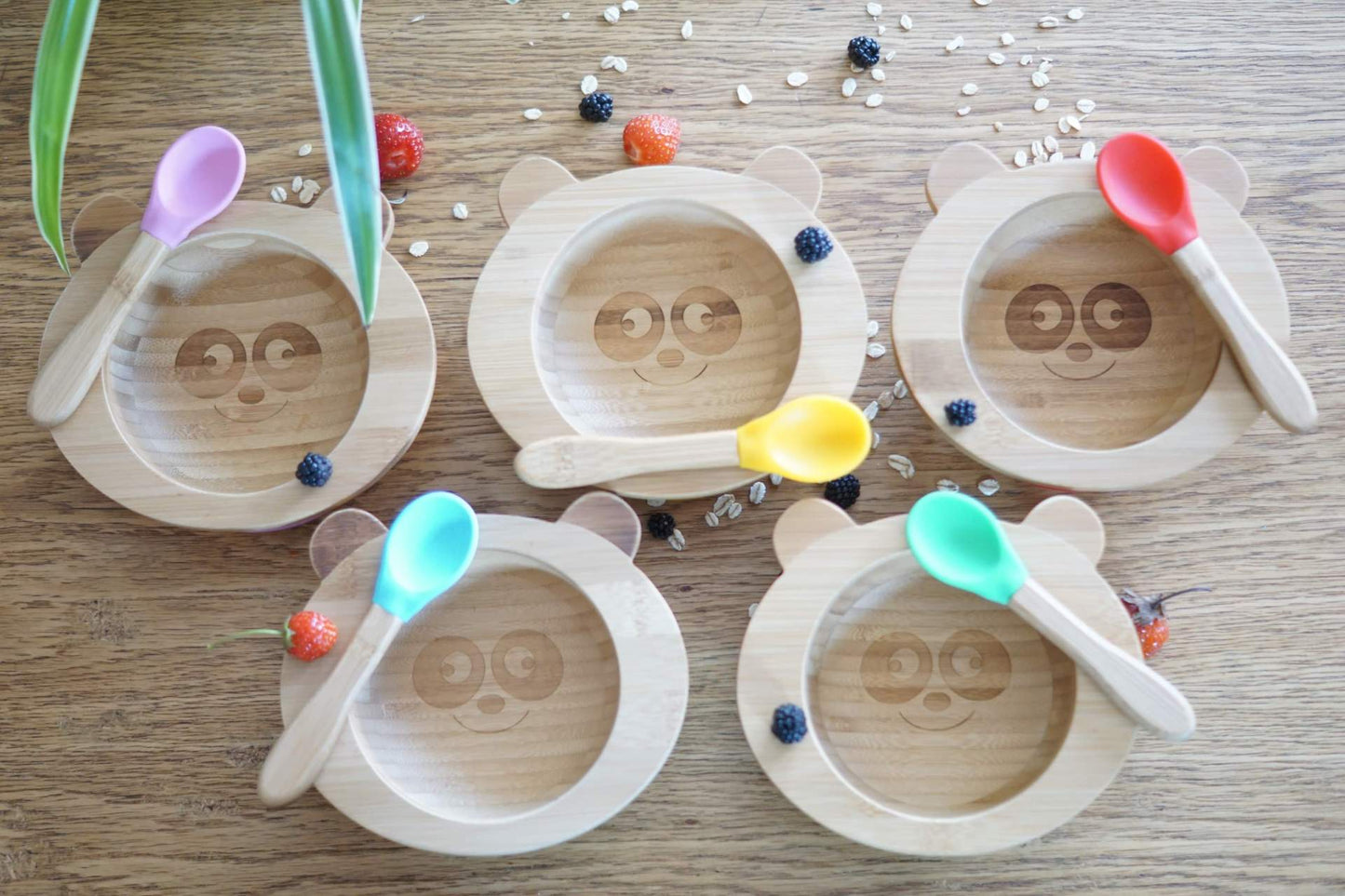 Baby Panda Meal set (Bowl + Spoon) - Navy Blue