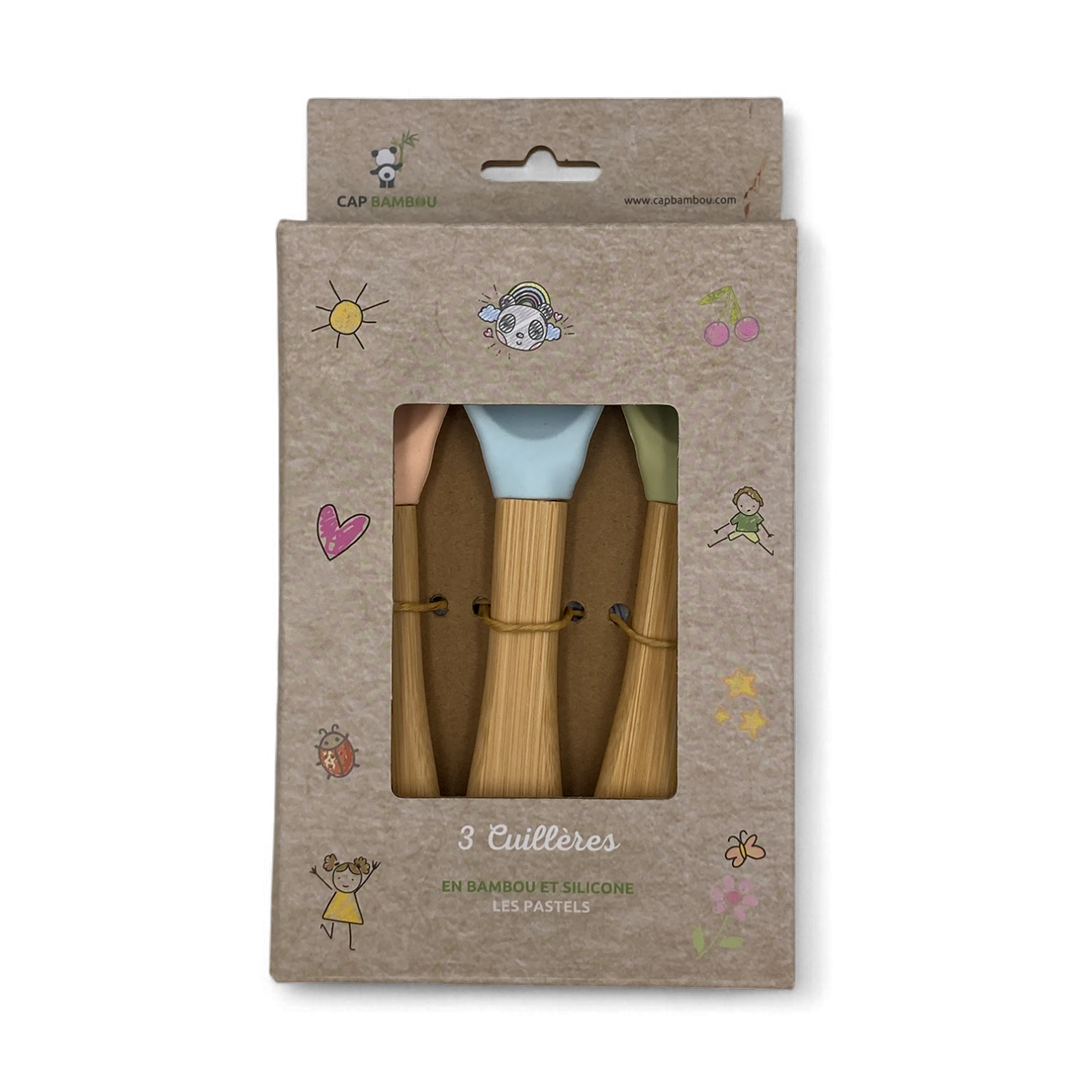 Set of 3 Baby Spoons – Pastels