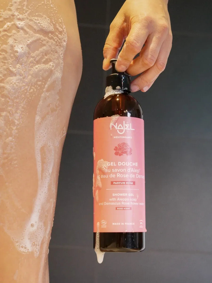 Rose scented shower gel | Liquid Aleppo soap