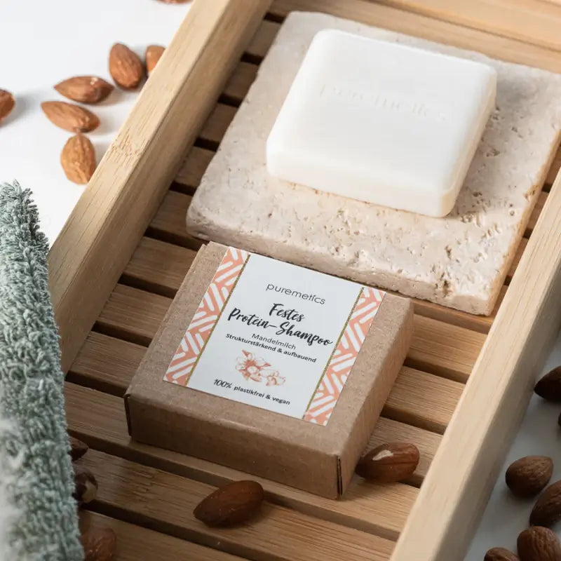 Solid Protein Shampoo "Almond Milk"