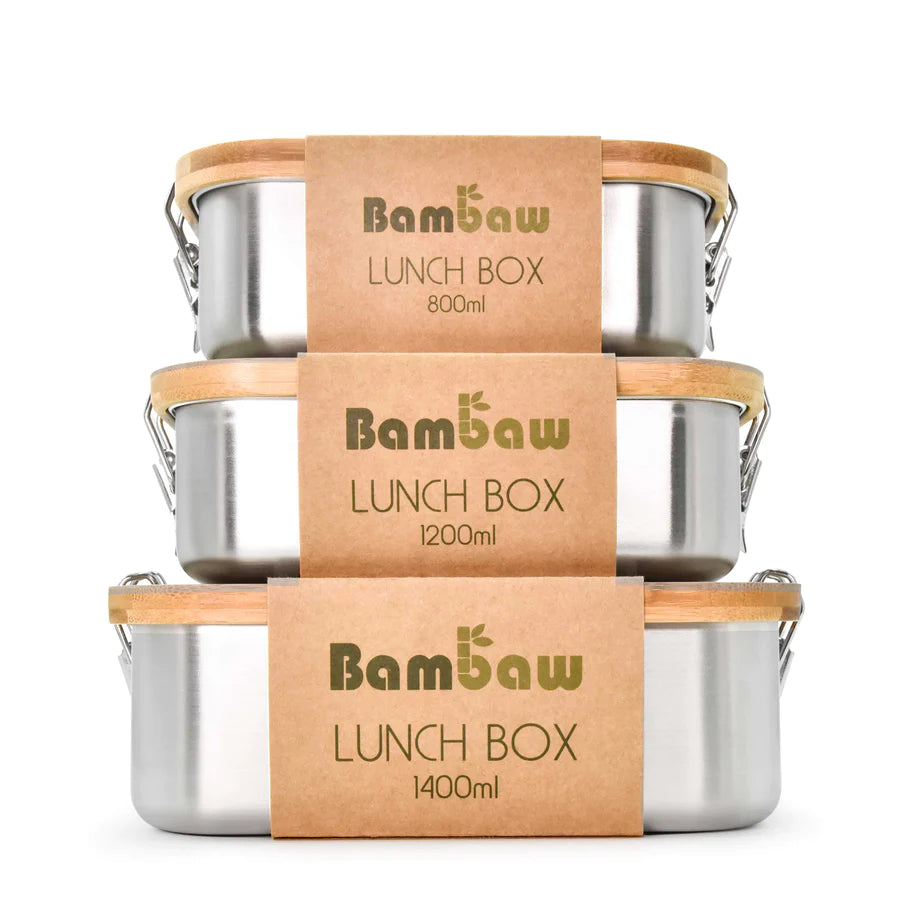Lunch box | Rostfritt stål med bambulock