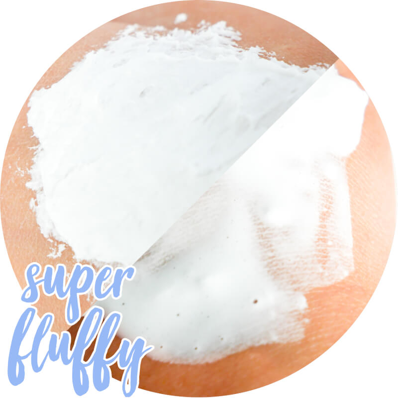 2-in-1 Dusch-Fluff "Sensitive" - skadad förpackning
