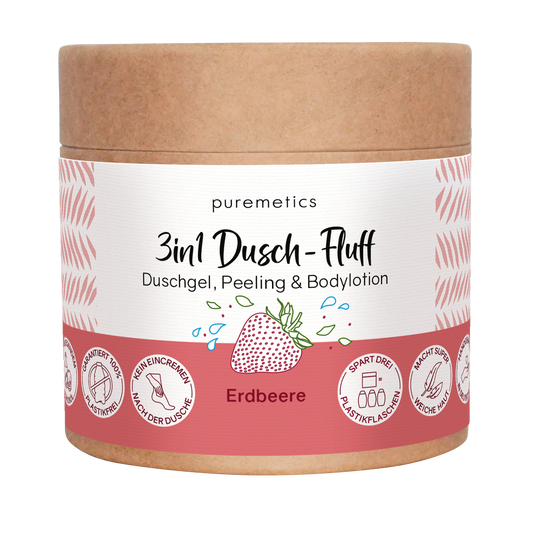 3-in-1 Dusch-Fluff "Strawberry"