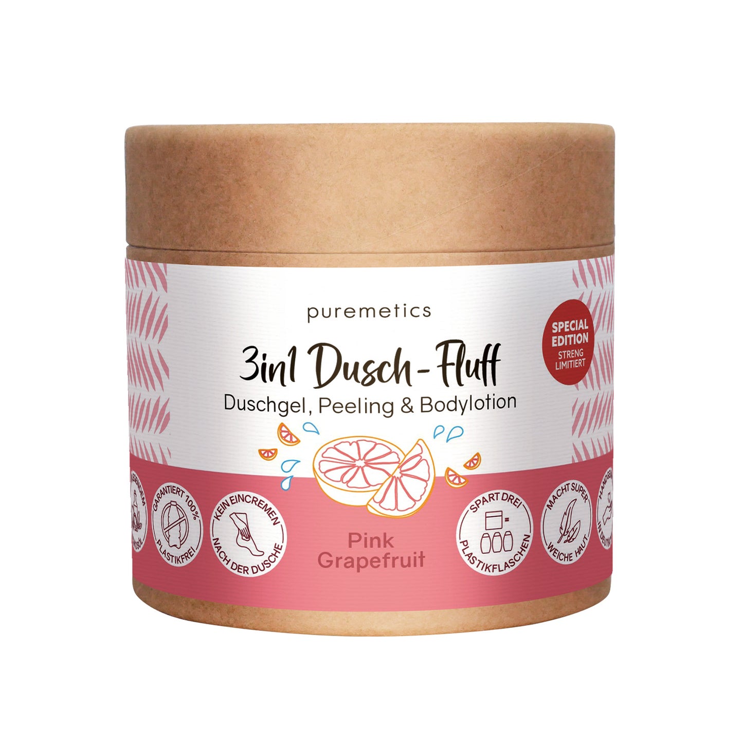 3-in-1 Dusch-Fluff "Pink Grapefruit"