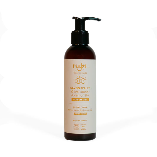 Liquid Aleppo soap with Honey scent & Chamomile water