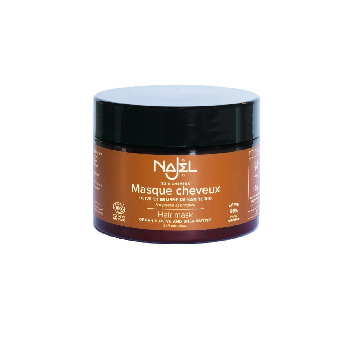 Unscented organic detangling hair mask