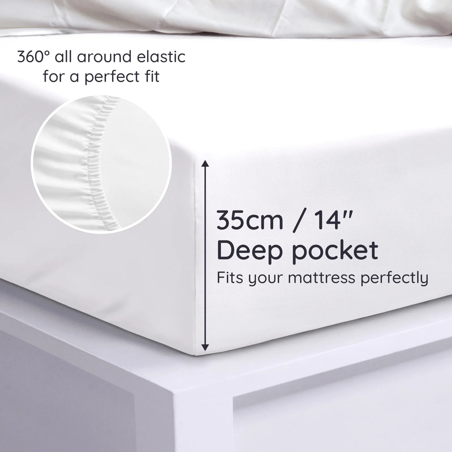 Bamboo Fitted Sheet | 12 färger | 4 storlekar