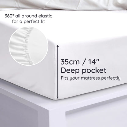 Bamboo Fitted Sheet | 12 färger | 4 storlekar