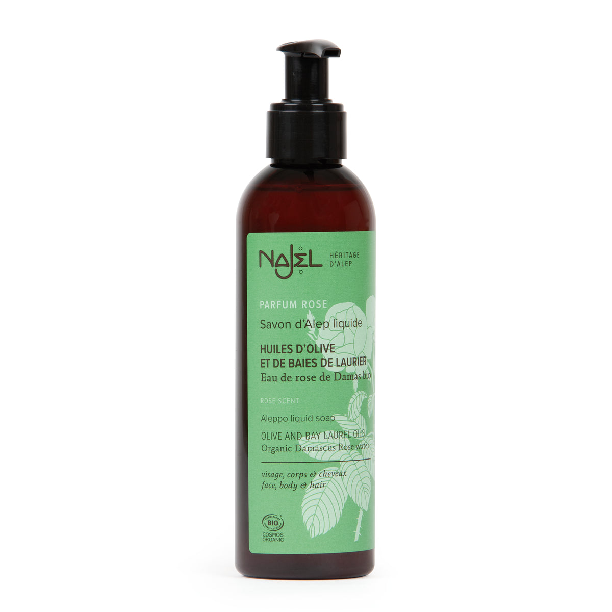 Rose scented shower gel | Liquid Aleppo soap