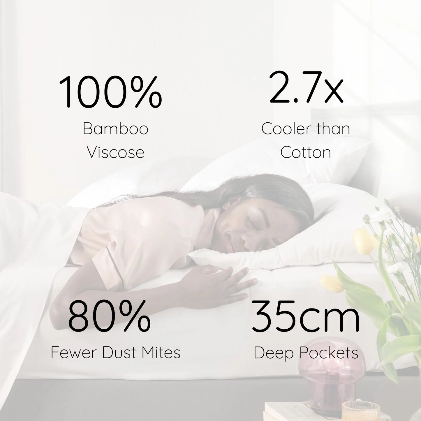 Bamboo Fitted Sheet | 12 färger | 4 storlekar