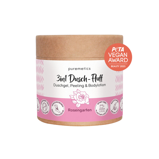 3-in-1 Dusch-Fluff "Rose Garden"